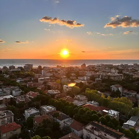 Panoramico appartamento vista Mare Rimini Esterno foto